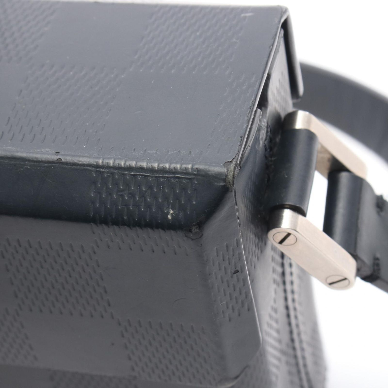 ルイ・ヴィトン LOUIS VUITTON ショルダーバッグ マーティ ダミエグラセ マリンブルー M92160 マリンブルー レザー マーティ レディース Used B