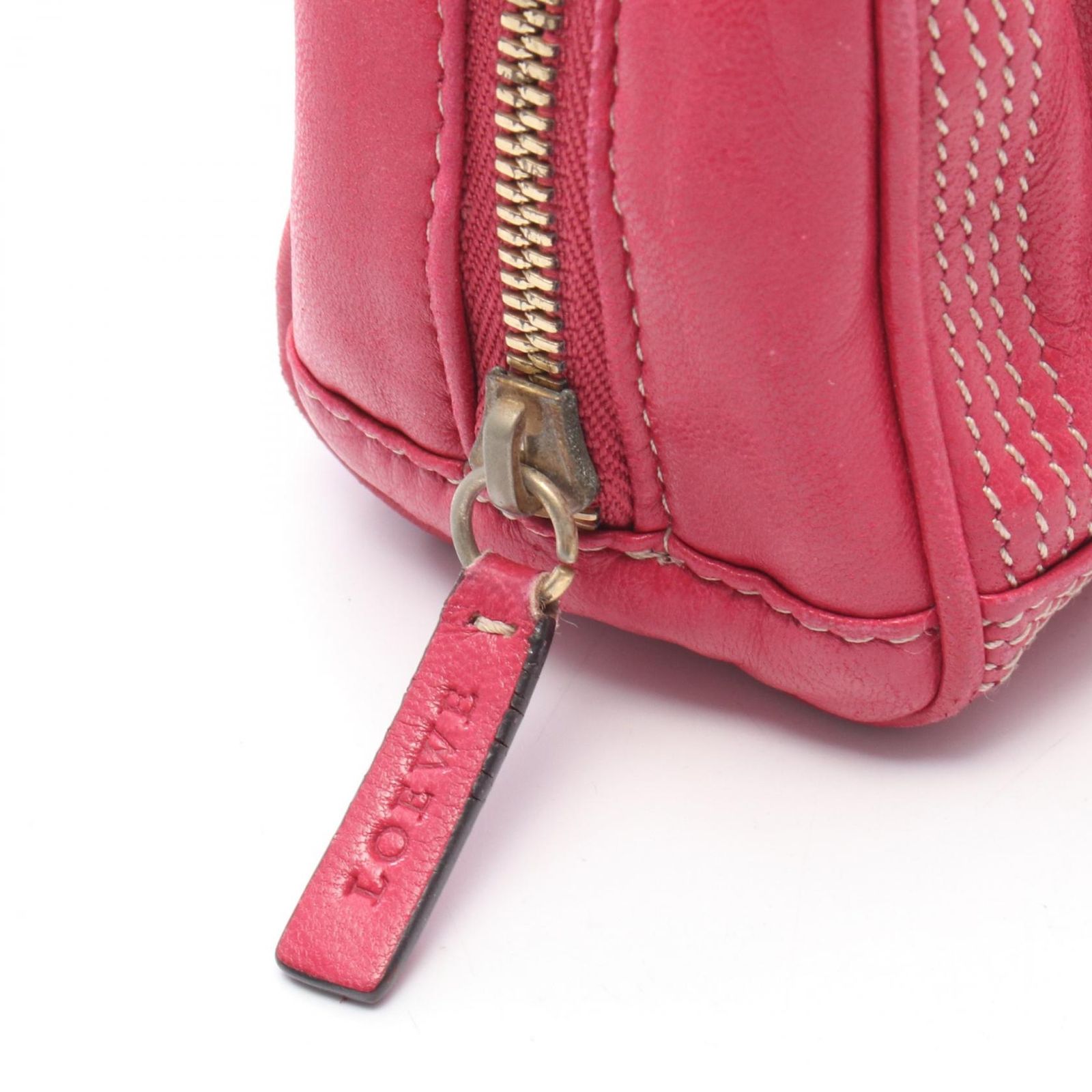 ロエベ LOEWE ハンドバッグ アマソナ マイクロミニ 2WAY ピンク レザー アマソナ マイクロミニ レディース Used B