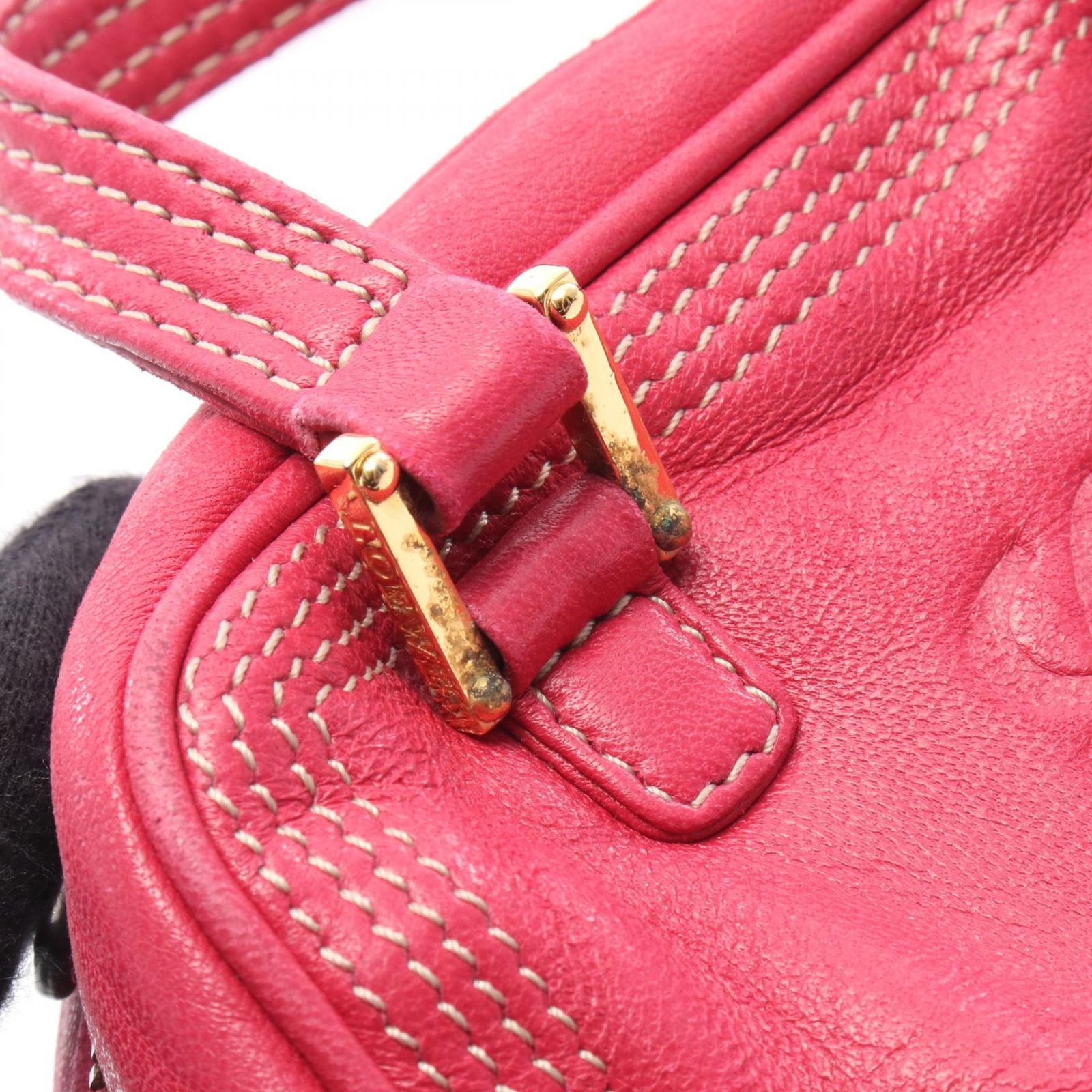ロエベ LOEWE ハンドバッグ アマソナ マイクロミニ 2WAY ピンク レザー アマソナ マイクロミニ レディース Used B