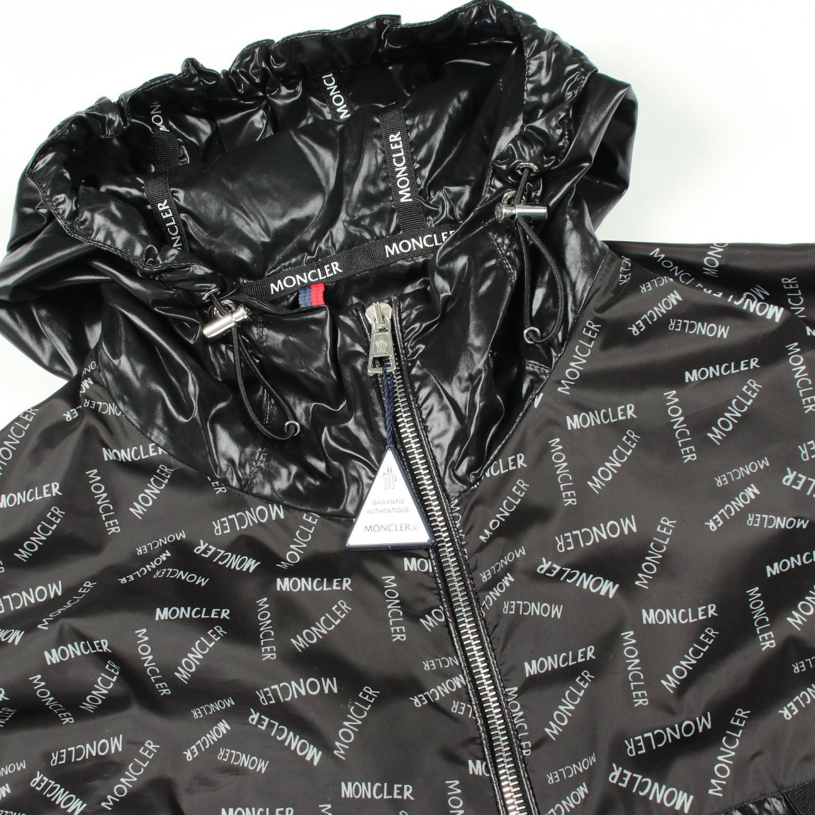 モンクレール MONCLER ナイロンジャケット GIDAYU ロゴプリント フード 