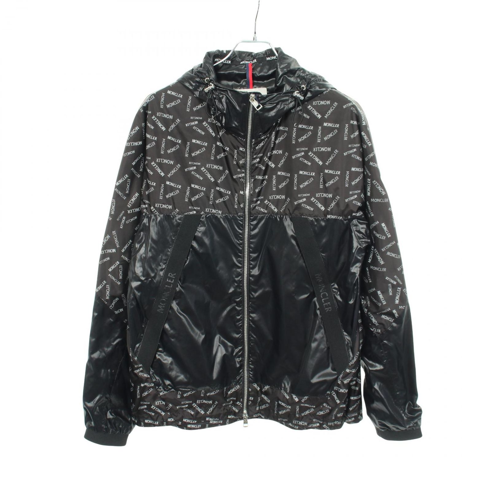 モンクレール MONCLER ナイロンジャケット GIDAYU ロゴプリント フード付き 1A00133 その他 ジャケット メンズ Used A