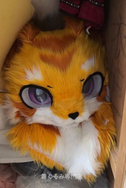 犬　猫　着ぐるみ ヘッド全頭　ヘッド ケモノ ファースーツ ぬいぐるみ コスプレ コスチューム kigurumi 一点物 B702