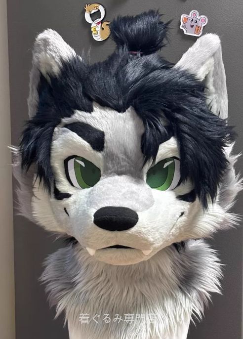 犬 猫 着ぐるみ ヘッド全頭 ヘッド ケモノ ファースーツ ぬいぐるみ コスプレ コスチューム kigurumi 一点物 B710
