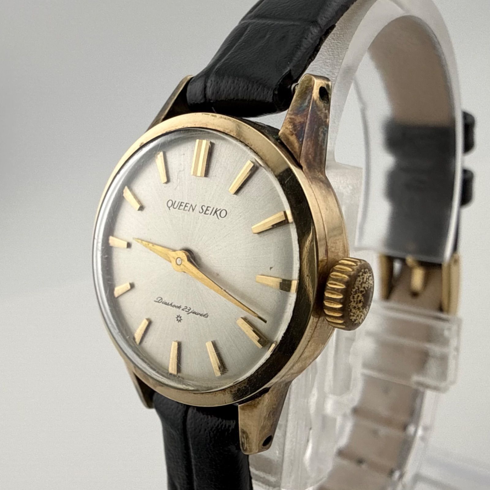 SEIKO セイコー QUEEN クイーンセイコー　DIASHOCK レディース　腕時計 ジャンク 稼働 【K421】