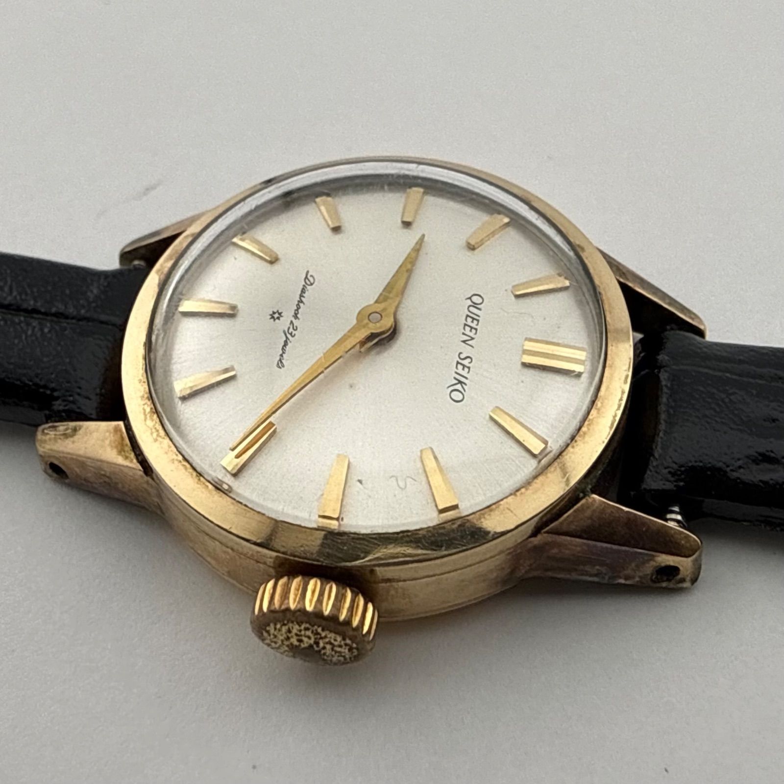 SEIKO セイコー QUEEN クイーンセイコー　DIASHOCK レディース　腕時計 ジャンク 稼働 【K421】