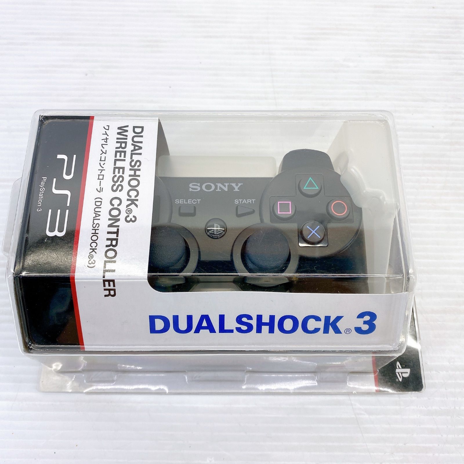 ◆SONY PlayStation 3 ワイヤレスコントローラ (DUALSHOCK3) ブラック 未使用保管品◆
