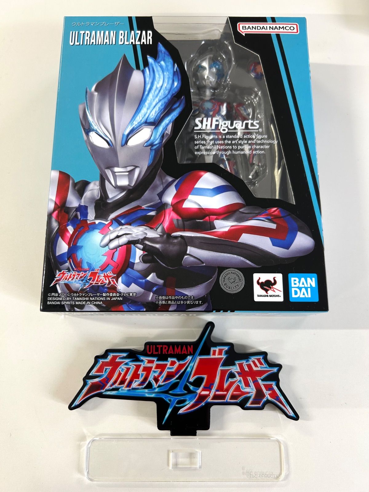 【開封済み品】S.H.Figuarts ウルトラマン ブレーザー & アクリルロゴディスプレイEX