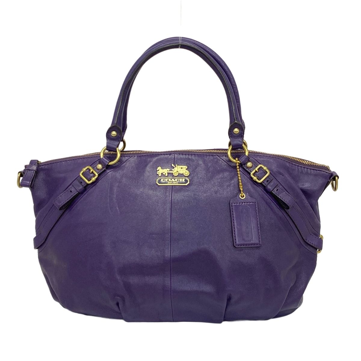 COACH(コーチ) ハンドバッグ マディソンレザーラージソフィア 16261 パープル レザー