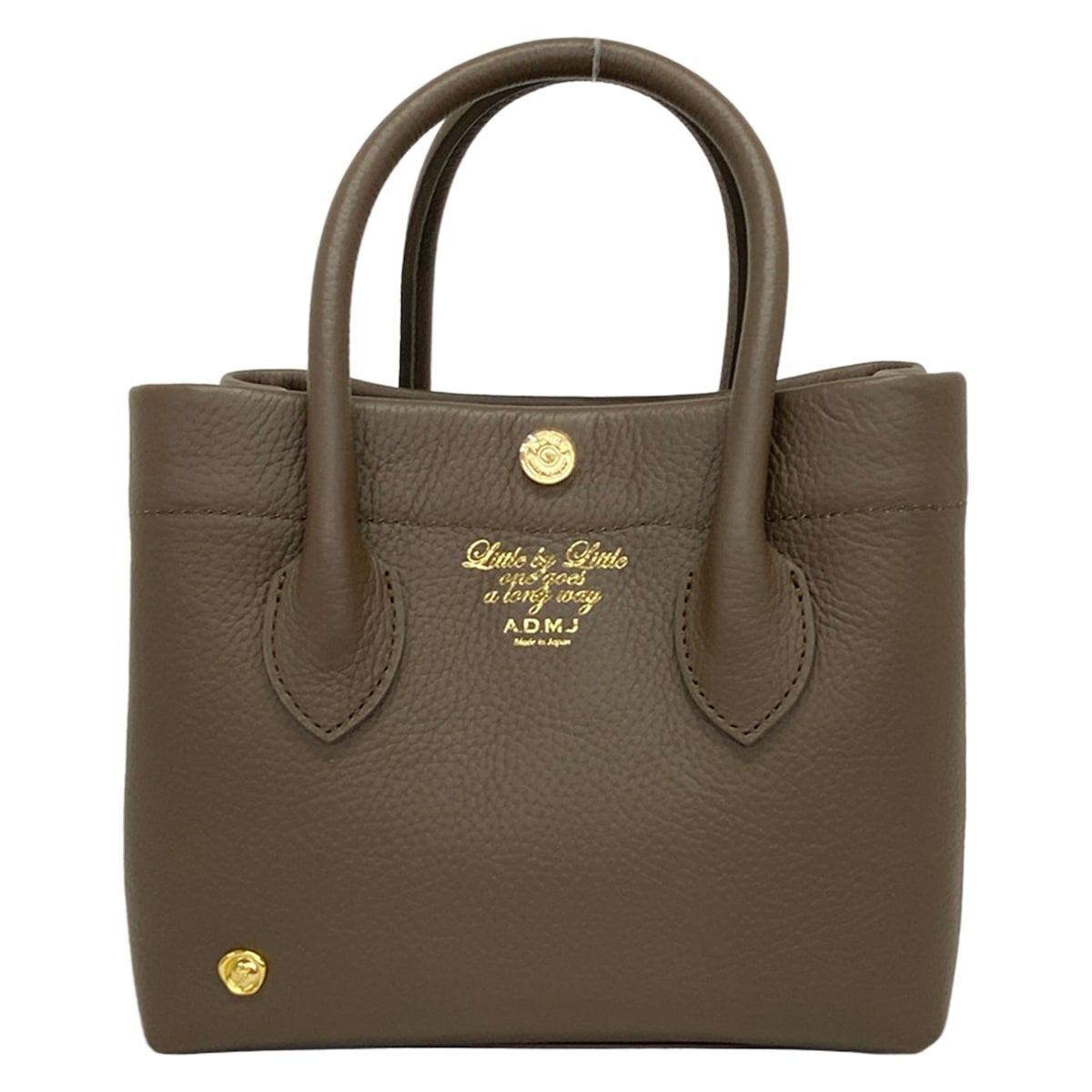 AccessoiresDeMademoiselle(ADMJ)(アクセソワ・ドゥ・マドモワゼル) トートバッグ新品同様 ダークブラウン ミニバッグ レザー