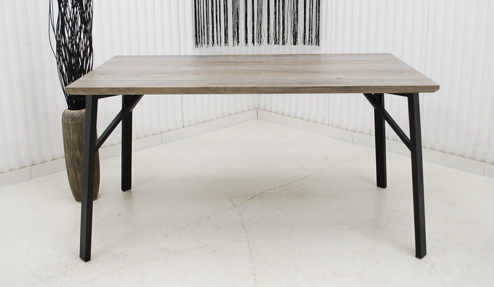 【現品限り】ダイニングテーブル 北欧調モダン　ラグジュアリーモダン　幅140cm リビング家具インテリア　アウトレット 送料無料(一部除) 260502-オルド140DT-GY