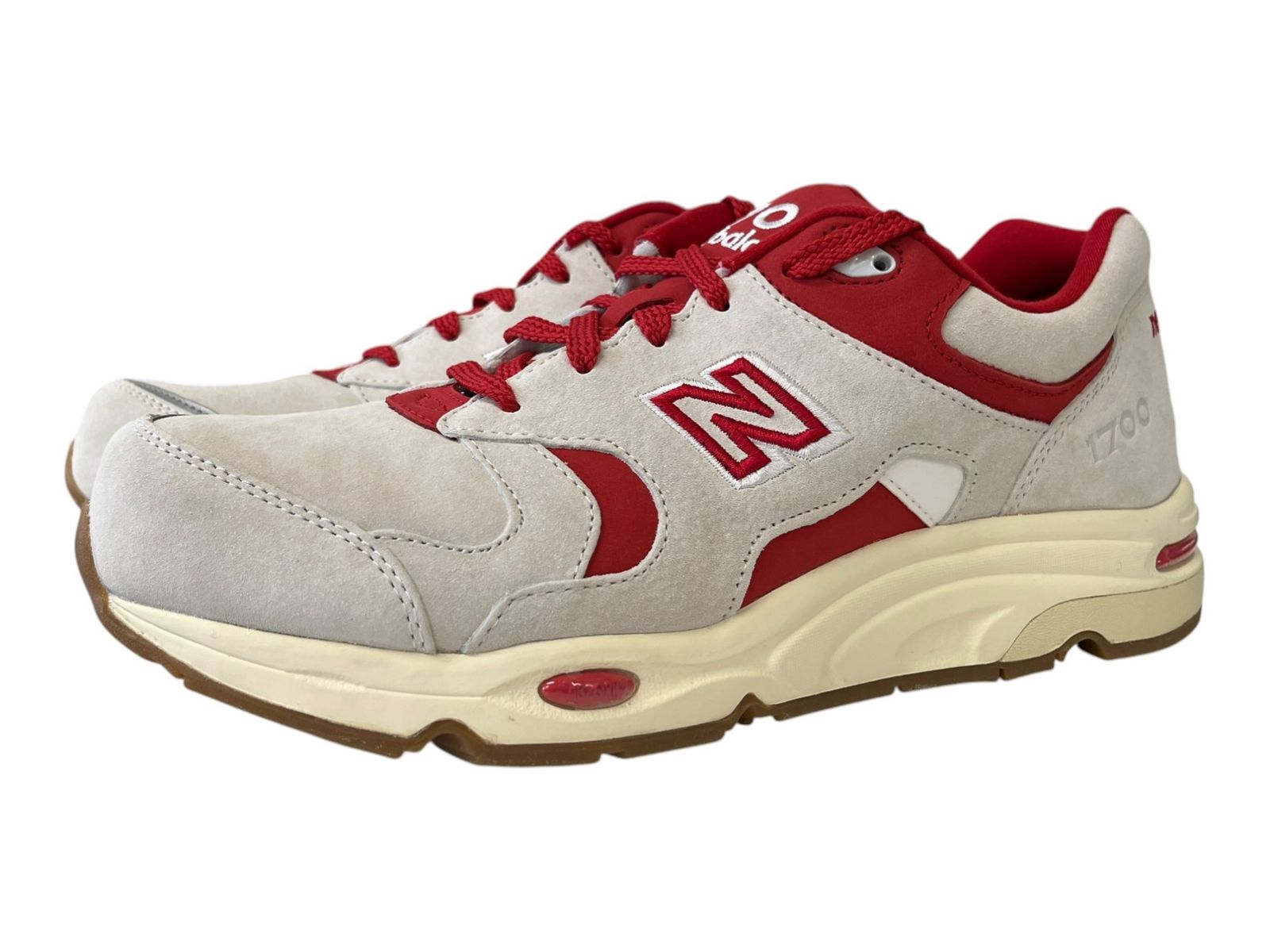 NEW BALANCE (ニューバランス) ×KITH CM1700 KM シーエム1700 ケーエム ローカットスニーカー コラボ CM1700KM 29.5cm US11.5 グレー×レッド×ホワイト メンズ/199