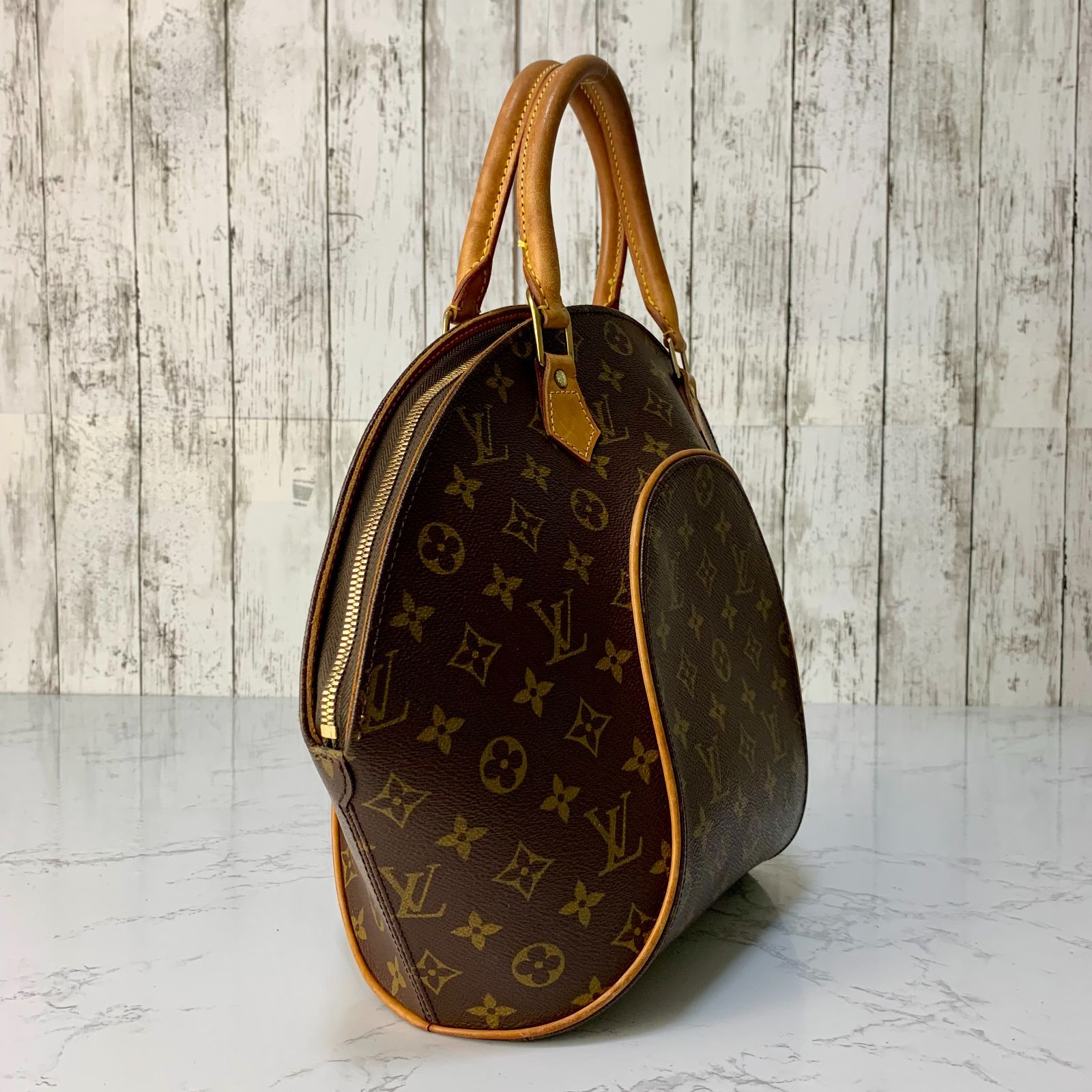 LOUIS VUITTON エリプス MM モノグラム レザー ハンドバッグ M51126 
