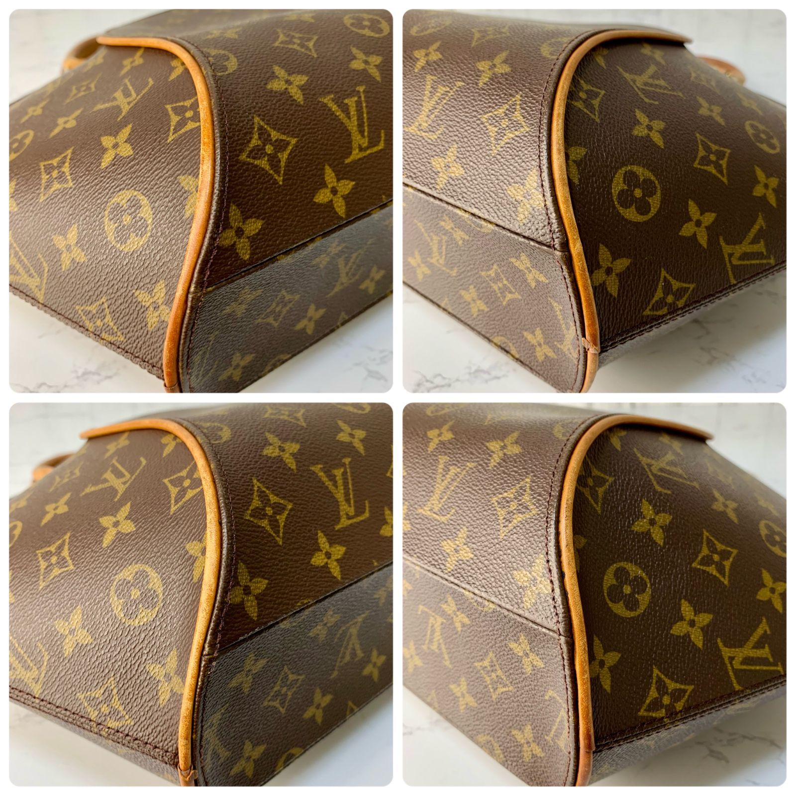 LOUIS VUITTON エリプス MM モノグラム レザー ハンドバッグ M51126 