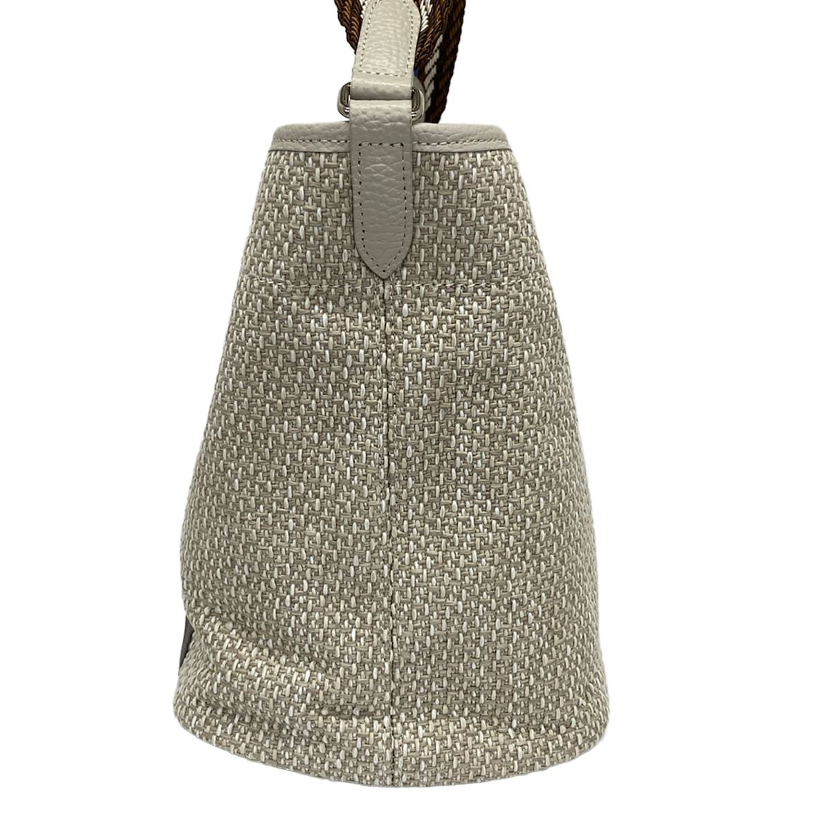 AccessoiresDeMademoiselle(ADMJ)(アクセソワ・ドゥ・マドモワゼル) ショルダーバッグ美品 ベージュ×グレー×マルチ レザー AccessoiresDeMademoiselle(ADMJ)(アクセソワ・ドゥ・マドモワゼル) ショルダーバッグ美品 ベージュ×グレー×マルチ レザー