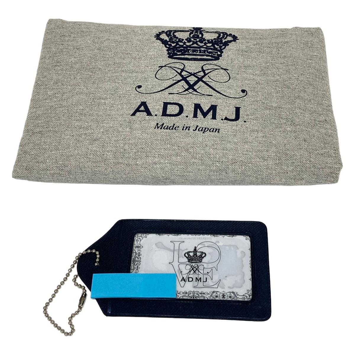 AccessoiresDeMademoiselle(ADMJ)(アクセソワ・ドゥ・マドモワゼル) ショルダーバッグ美品 ベージュ×グレー×マルチ レザー AccessoiresDeMademoiselle(ADMJ)(アクセソワ・ドゥ・マドモワゼル) ショルダーバッグ美品 ベージュ×グレー×マルチ レザー