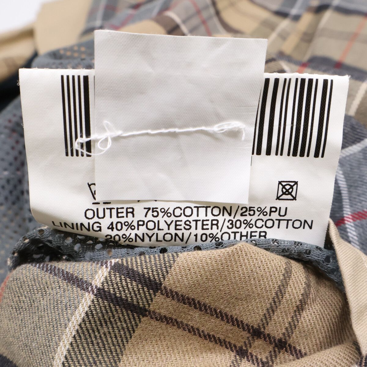 Barbour バブアー ベージュ ライトウェイト ノンオイルコート XS Barbour バブアー ベージュ ライトウェイト ノンオイルコート XS