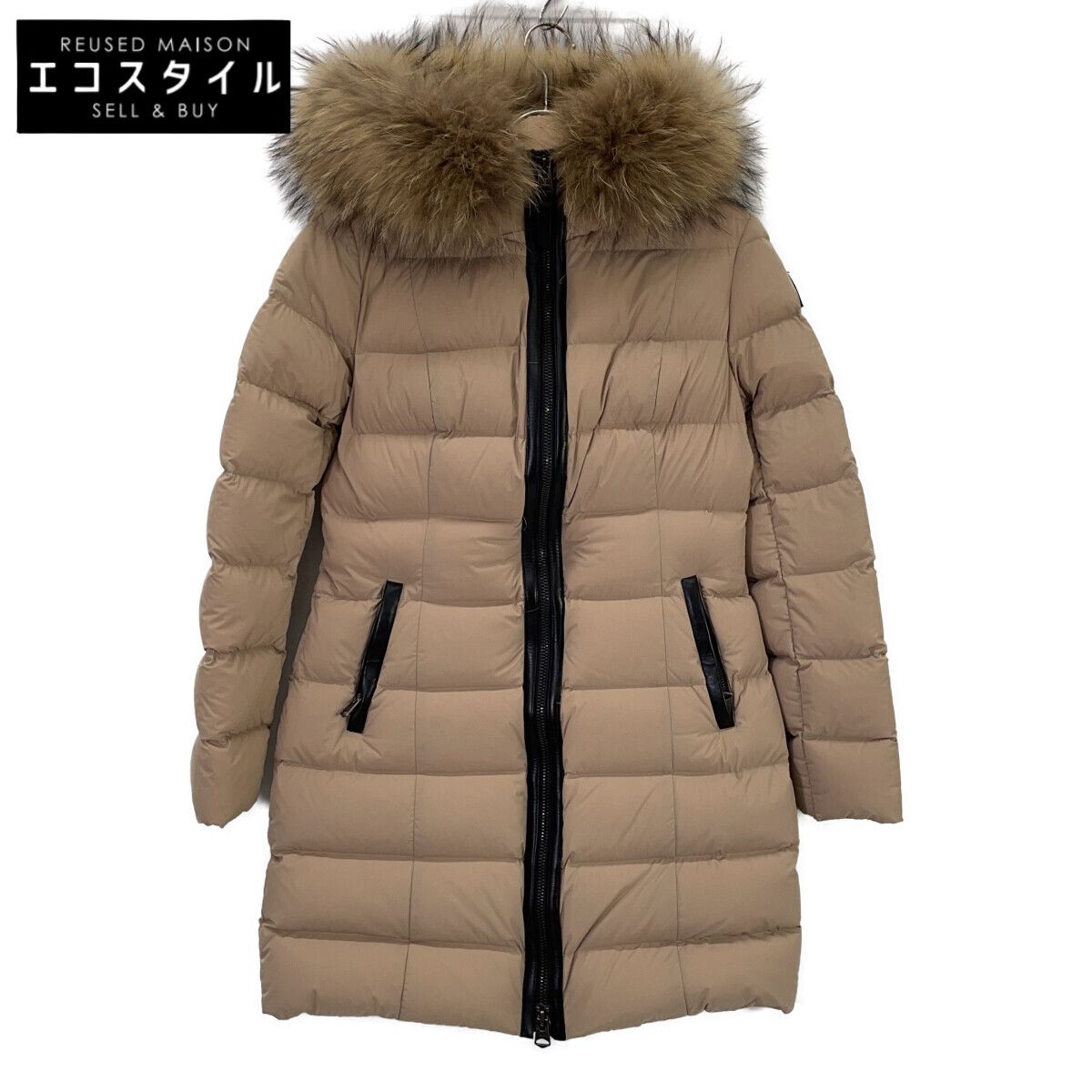 Mackage マッカージュ ﾍﾞｰｼﾞｭ 11812624-1A CALLA-F ﾌｨﾝﾗｸｰﾝﾌｧｰ ﾀﾞｳﾝｺｰﾄ M/M