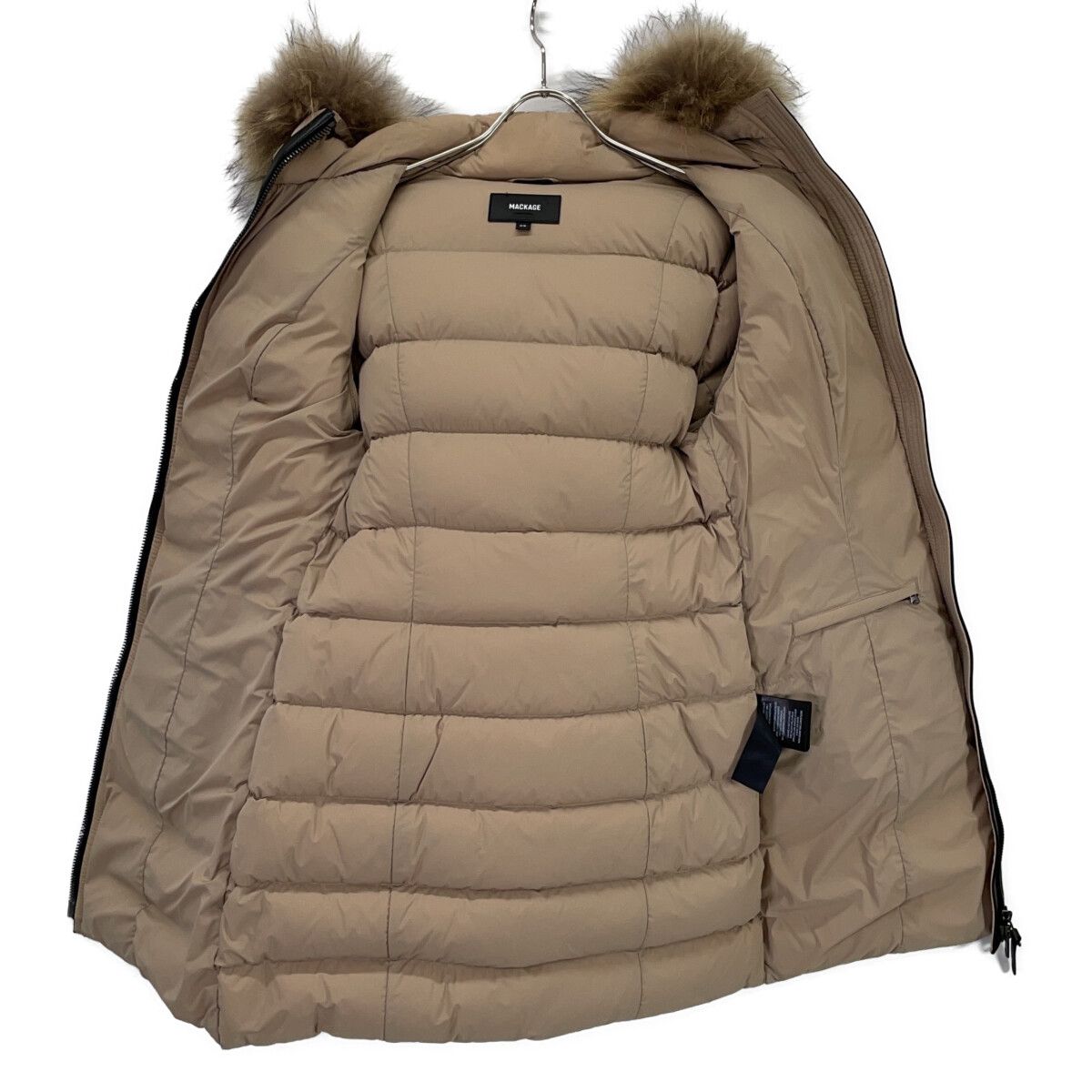 Mackage マッカージュ ﾍﾞｰｼﾞｭ 11812624-1A CALLA-F ﾌｨﾝﾗｸｰﾝﾌｧｰ ﾀﾞｳﾝｺｰﾄ M/M