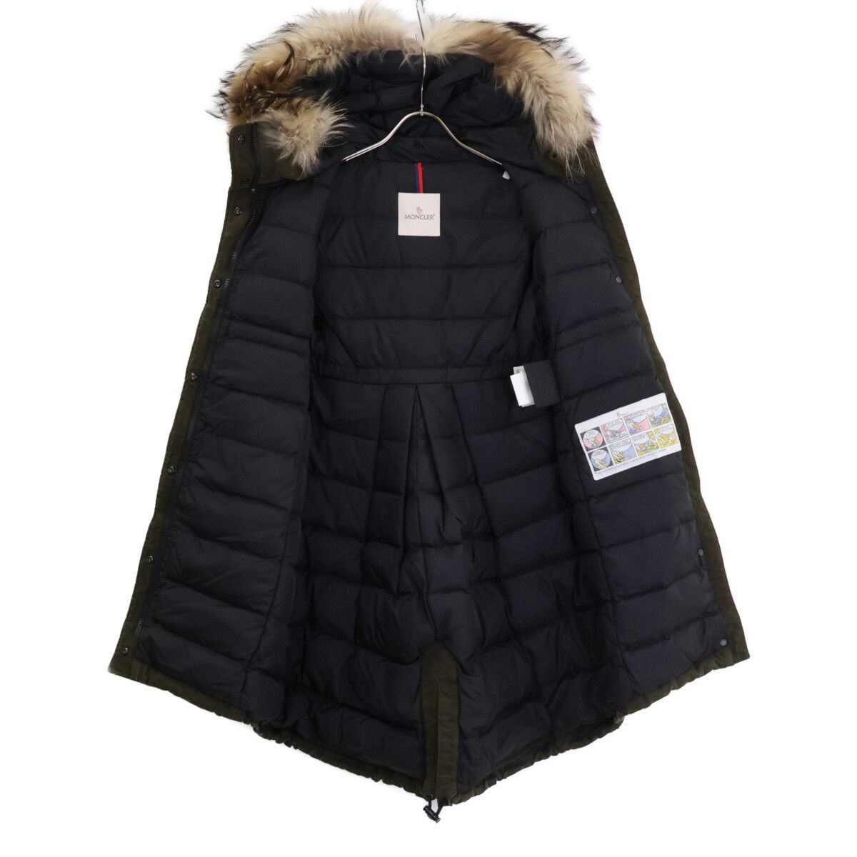 MONCLER モンクレール EVANTHIA エヴァンシア ラクーンファー付 ダウンモッズ 00 MONCLER モンクレール EVANTHIA エヴァンシア ラクーンファー付 ダウンモッズ 00