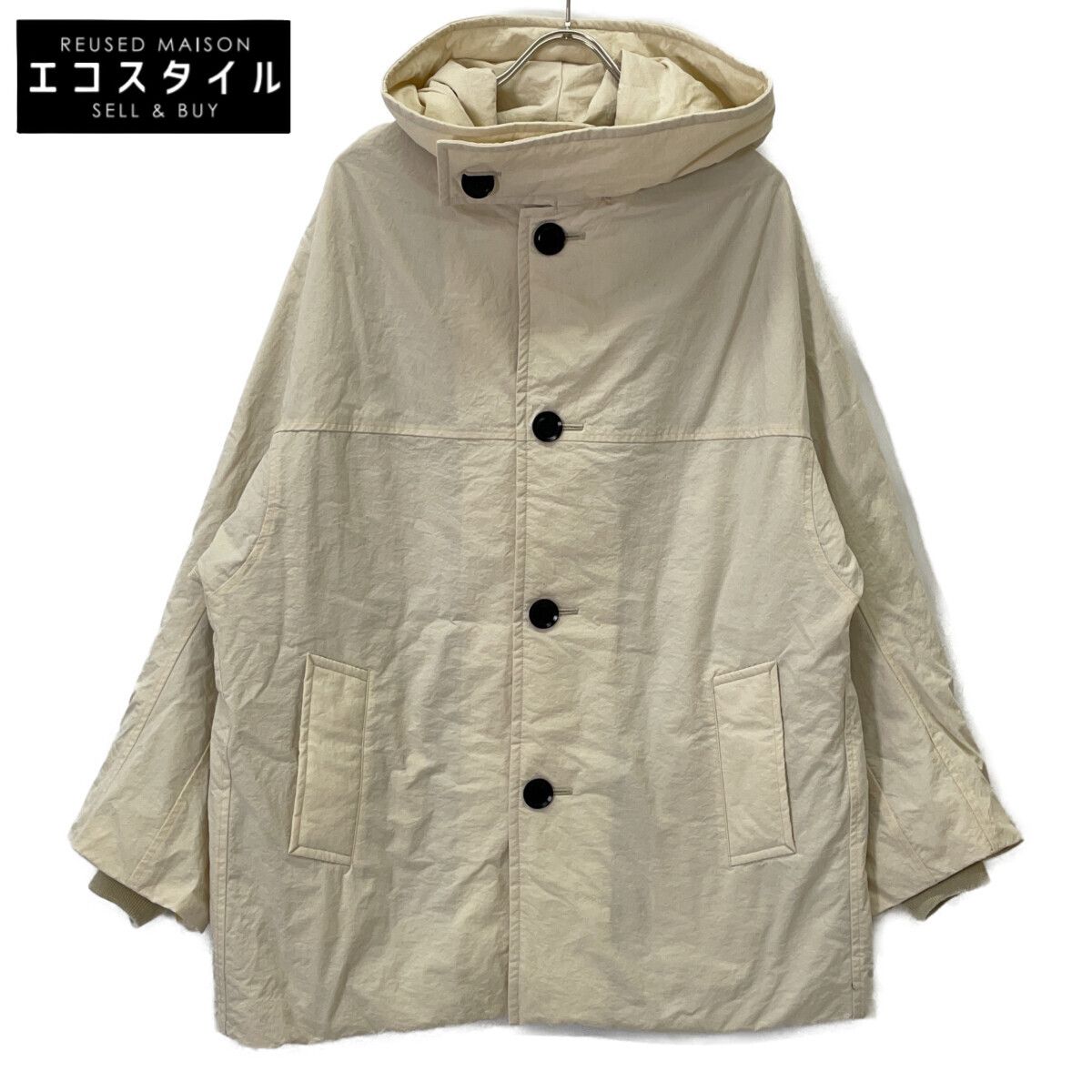 Y's ワイズ YL-C06-600 25AW NY/ VINTAGE OXFORD SHORT COAT 2