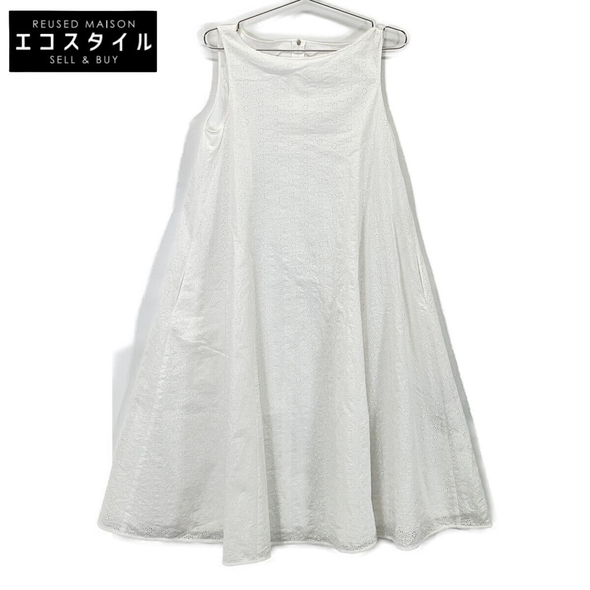 FOXEY フォクシー ﾎﾜｲﾄ 42575 The Francine Dress ﾜﾝﾋﾟｰｽ 38