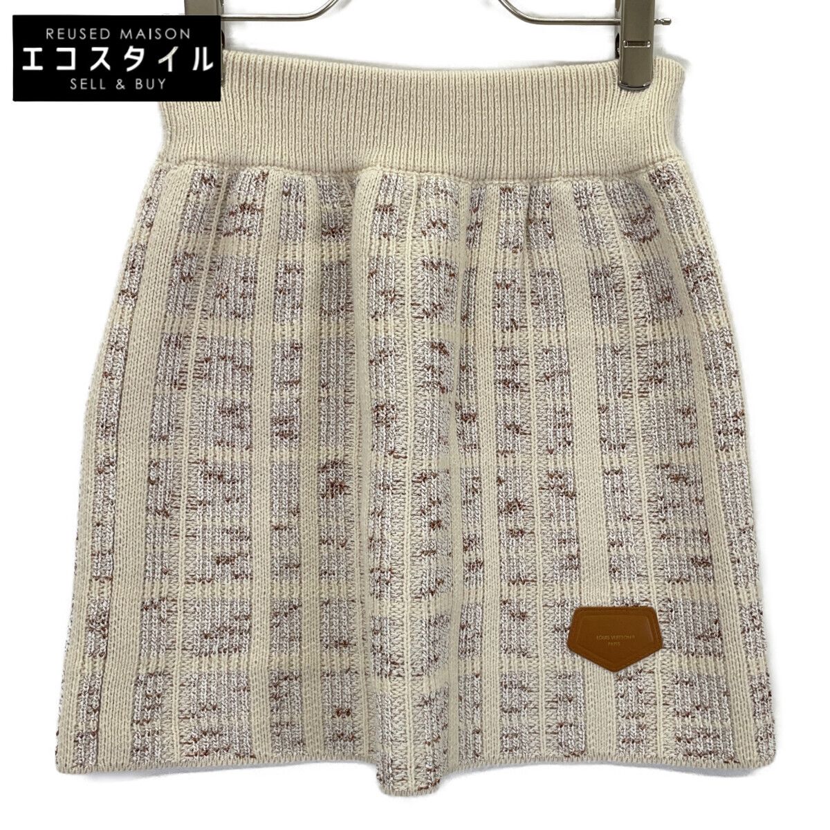 LOUIS VUITTON ルイヴィトン RW242WW MUV FRKZ08 ツイードニット ミニスカート XS