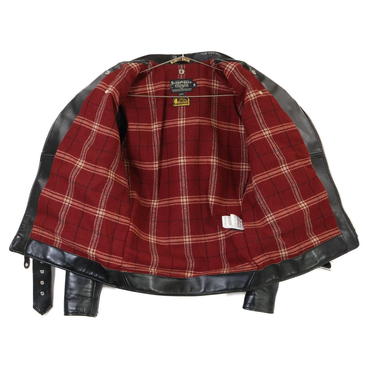 SCHOTT ショット 7822950022 613SJH　直営店限定 SPECIAL HORSEHIDE ONESTAR ホースハイド 茶芯 ダブルライダースジャケット 36