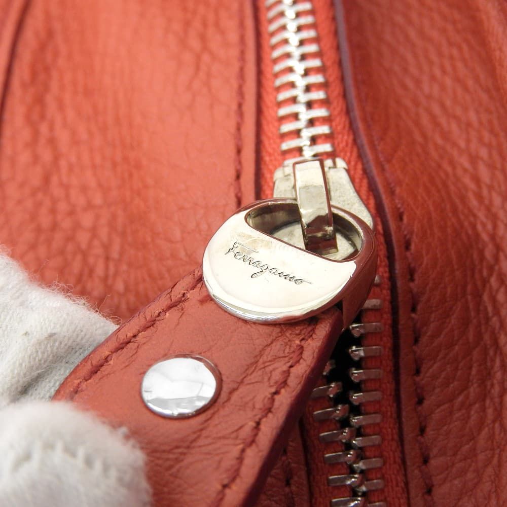 Salvatore Ferragamo サルヴァトーレフェラガモ ガンチーニ 2WAY ショルダーバッグ ハンドバッグ レディース オレンジ AS-21 7421 Salvatore Ferragamo サルヴァトーレフェラガモ ガンチーニ 2WAY ショルダーバッグ ハンドバッグ レディース オレンジ AS-21 7421