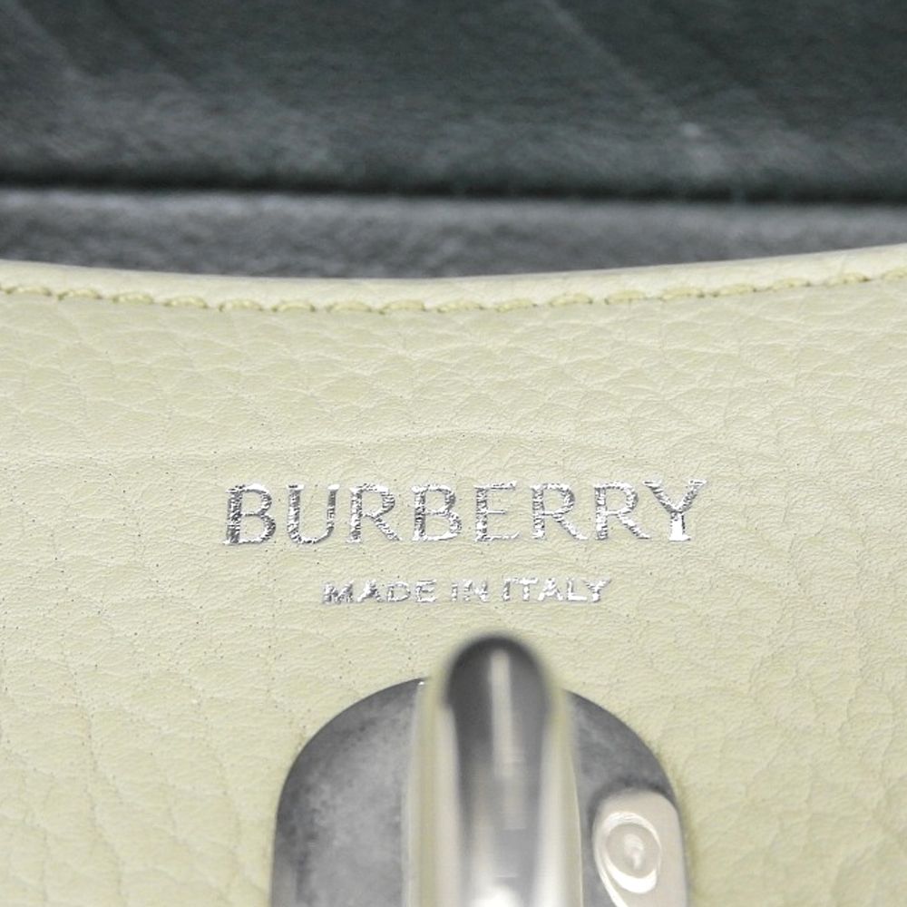 BURBERRY バーバリー 美品 ロッキングホース レザー ショルダーバッグ レディース グリーン