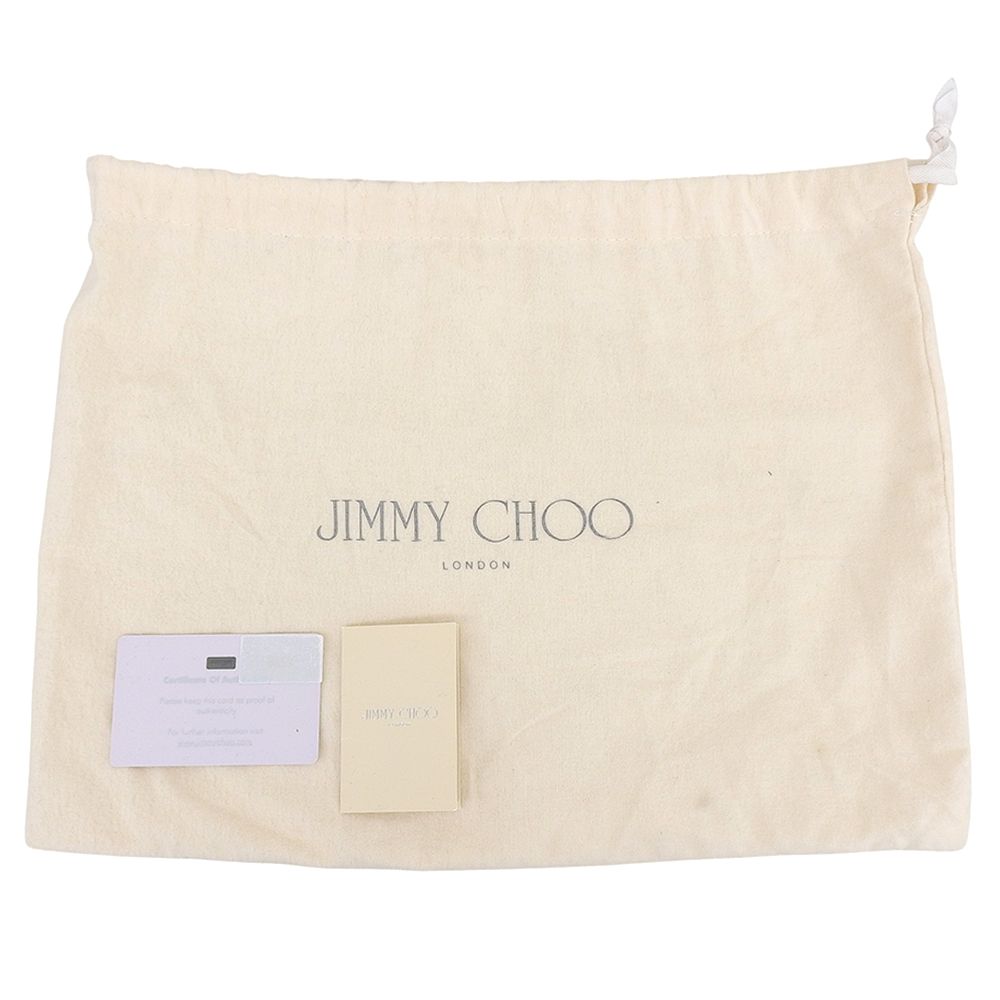 JIMMY CHOO ジミーチュウ REBEL GRC レザーショルダーバッグ レディース ベージュ