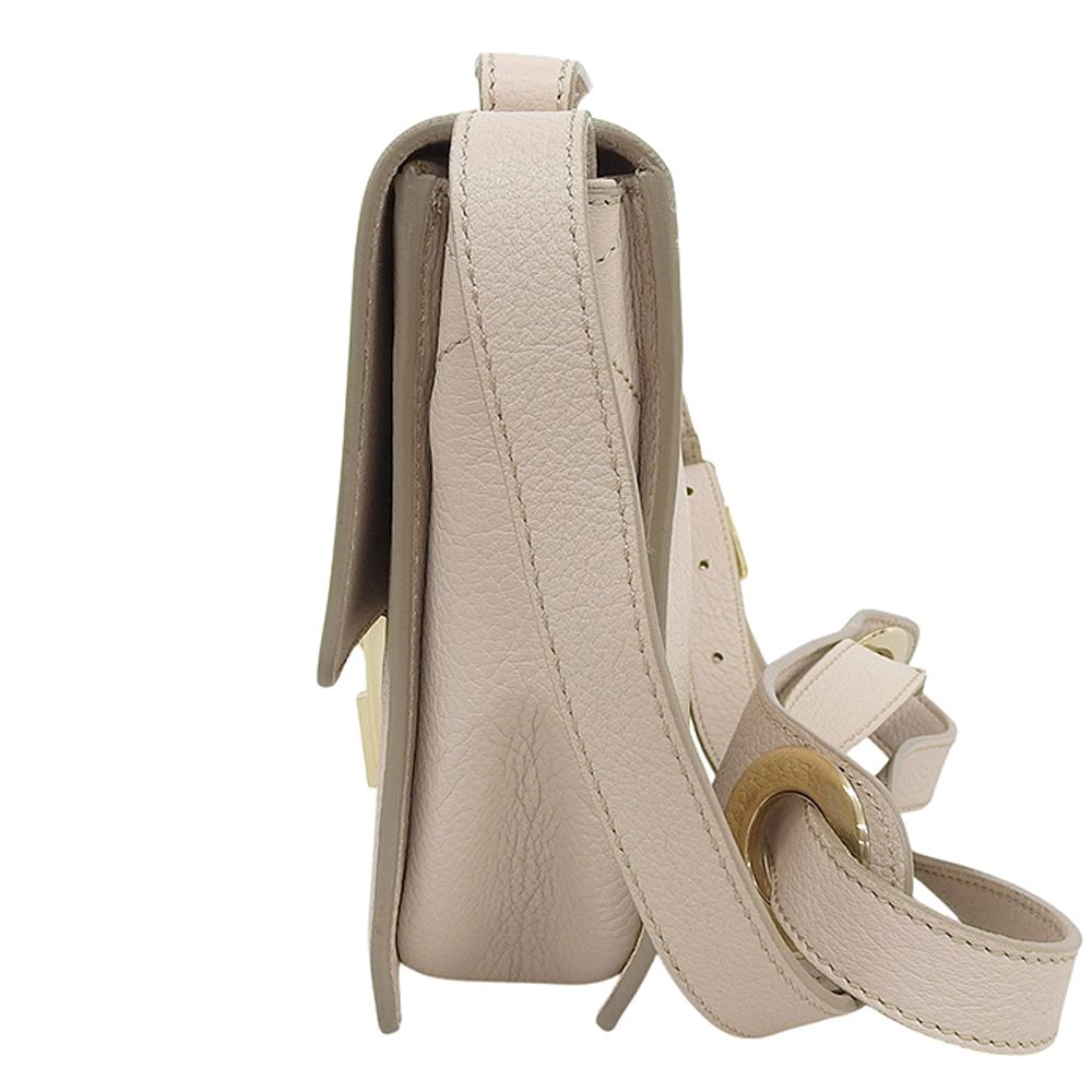 JIMMY CHOO ジミーチュウ REBEL GRC レザーショルダーバッグ レディース ベージュ