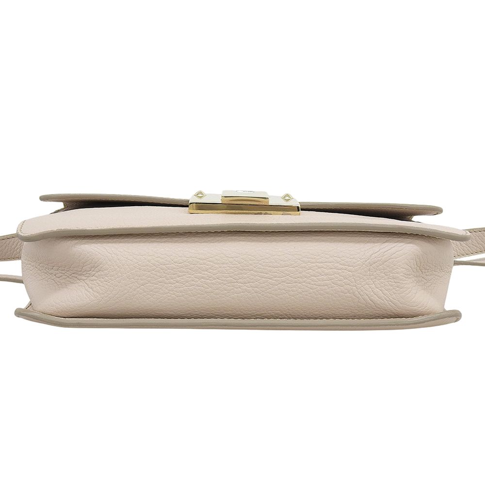 JIMMY CHOO ジミーチュウ REBEL GRC レザーショルダーバッグ レディース ベージュ