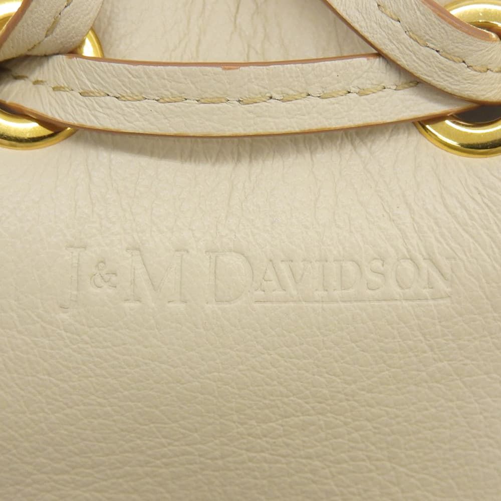 J&MDavidson ジェイアンドエムデヴィッドソン 美品 チェーン フリンジ カーニバル 2WAY ショルダー ハンドバッグ レディース アイボリー