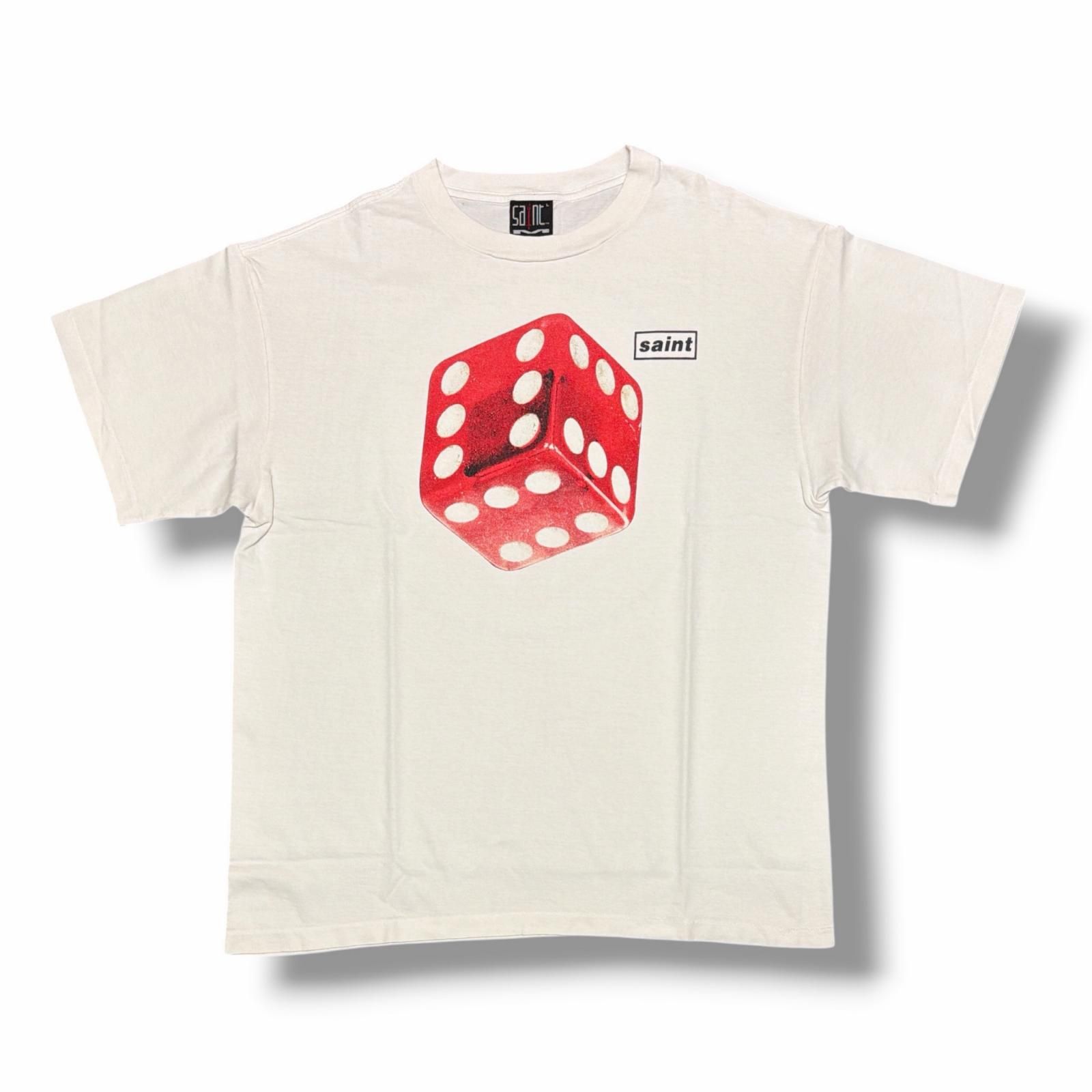 SAINT MICHAEL 23SS DICE TEE ダイスTシャツ 半袖カットソー サイコロ セントマイケル SM-S23-0000-014 ホワイト L （15210M）