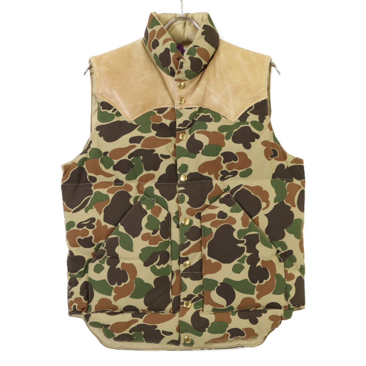 Rocky Mountain Featherbed ロッキーマウンテンフェザーベッド 450-462-53 ブラウン カモフラ 迷彩 ダウンベスト Down Vest 38 Rocky Mountain Featherbed ロッキーマウンテンフェザーベッド 450-462-53 ブラウン カモフラ 迷彩 ダウンベスト Down Vest 38