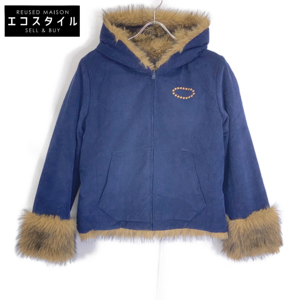 AFB エーエフビー ﾈｲﾋﾞｰ REVERSIBLE FUR JACKET XS