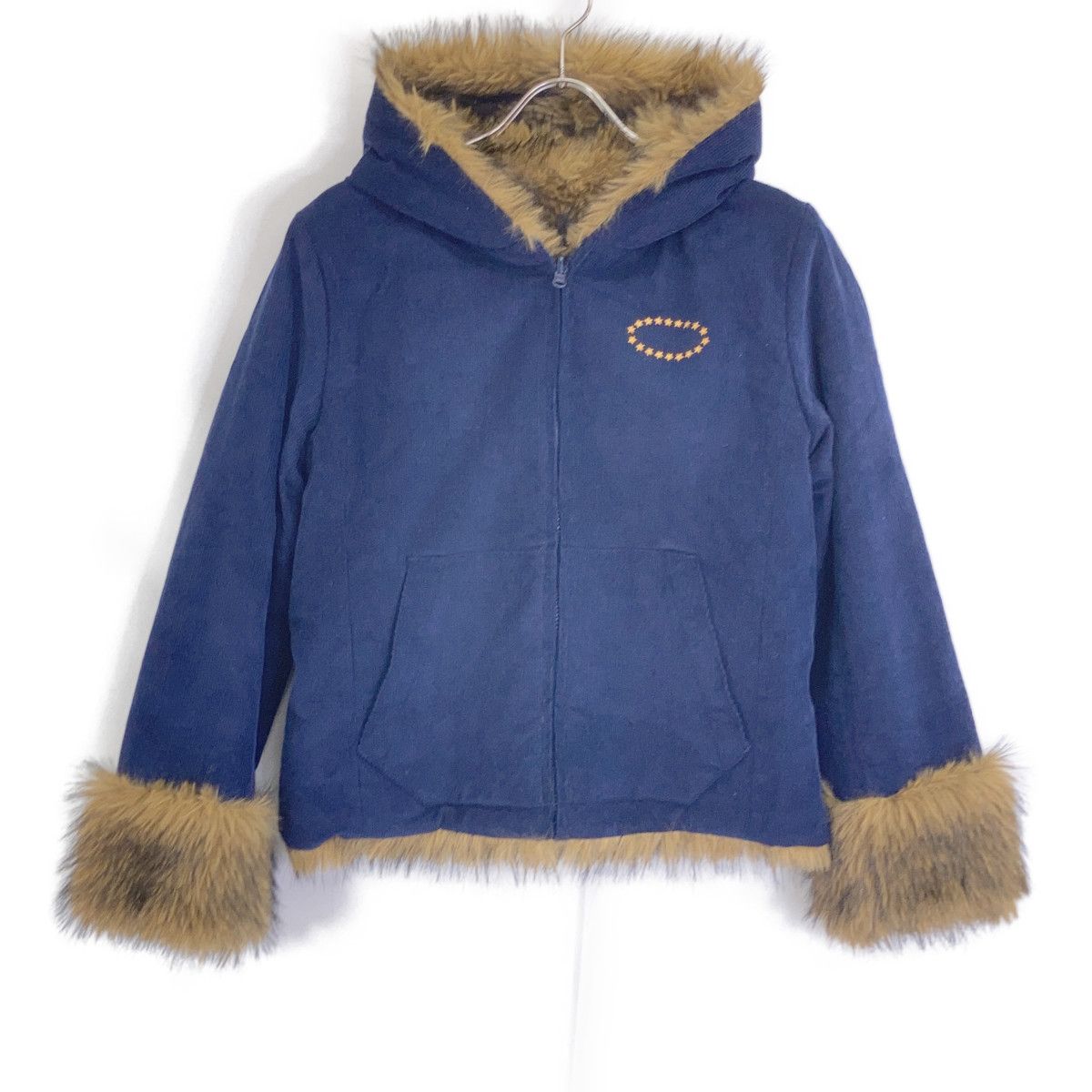 AFB エーエフビー ネイビー REVERSIBLE FUR JACKET XS AFB エーエフビー ネイビー REVERSIBLE FUR JACKET XS