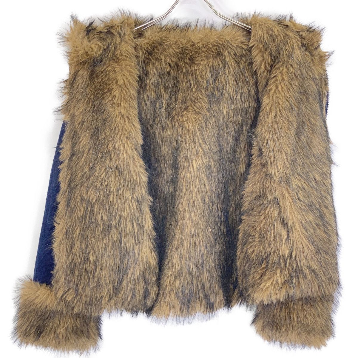 AFB エーエフビー ネイビー REVERSIBLE FUR JACKET XS AFB エーエフビー ネイビー REVERSIBLE FUR JACKET XS