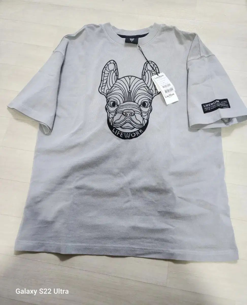 ユニセックス Life Work 刺繍TシャツS表記