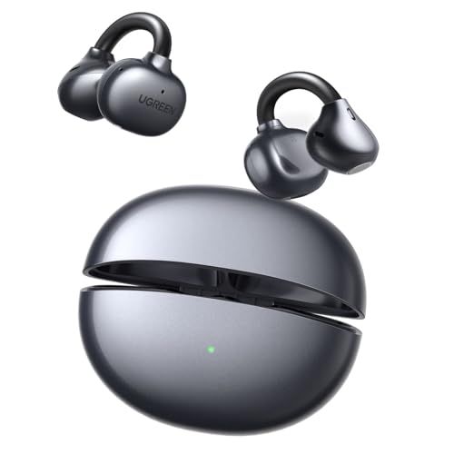 ☆新品☆【2026アップグレード】UGREEN ClipBuds Bluetooth 6.0オープンイヤーイヤホン クリップ型イヤホン イヤーカフ【ENCノイズキャンセリング技術/12mmチタニウム製ドライバー / 合計30時間再生 /4マイ f1bf5733