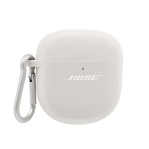 ☆新品☆Bose QuietComfort Earbuds II Silicone Case Cover Bose QC Earbuds?を保護する シリコンケースカバー アルミ製カラビナ付き ソープストーン 20c2cff6
