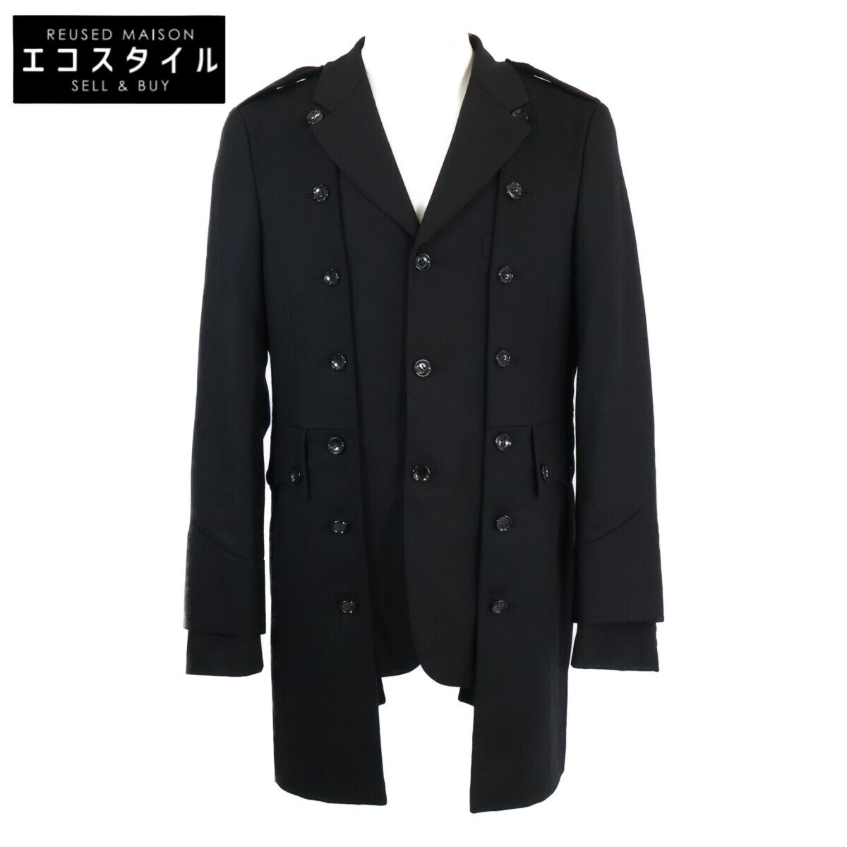 COMMEdesGARCONS HOMME PLUS コムデギャルソンオムプリュス 【美品/25AW】PP-J042 ウールギャバジンｘウール/ナイロン フラノジャケット M