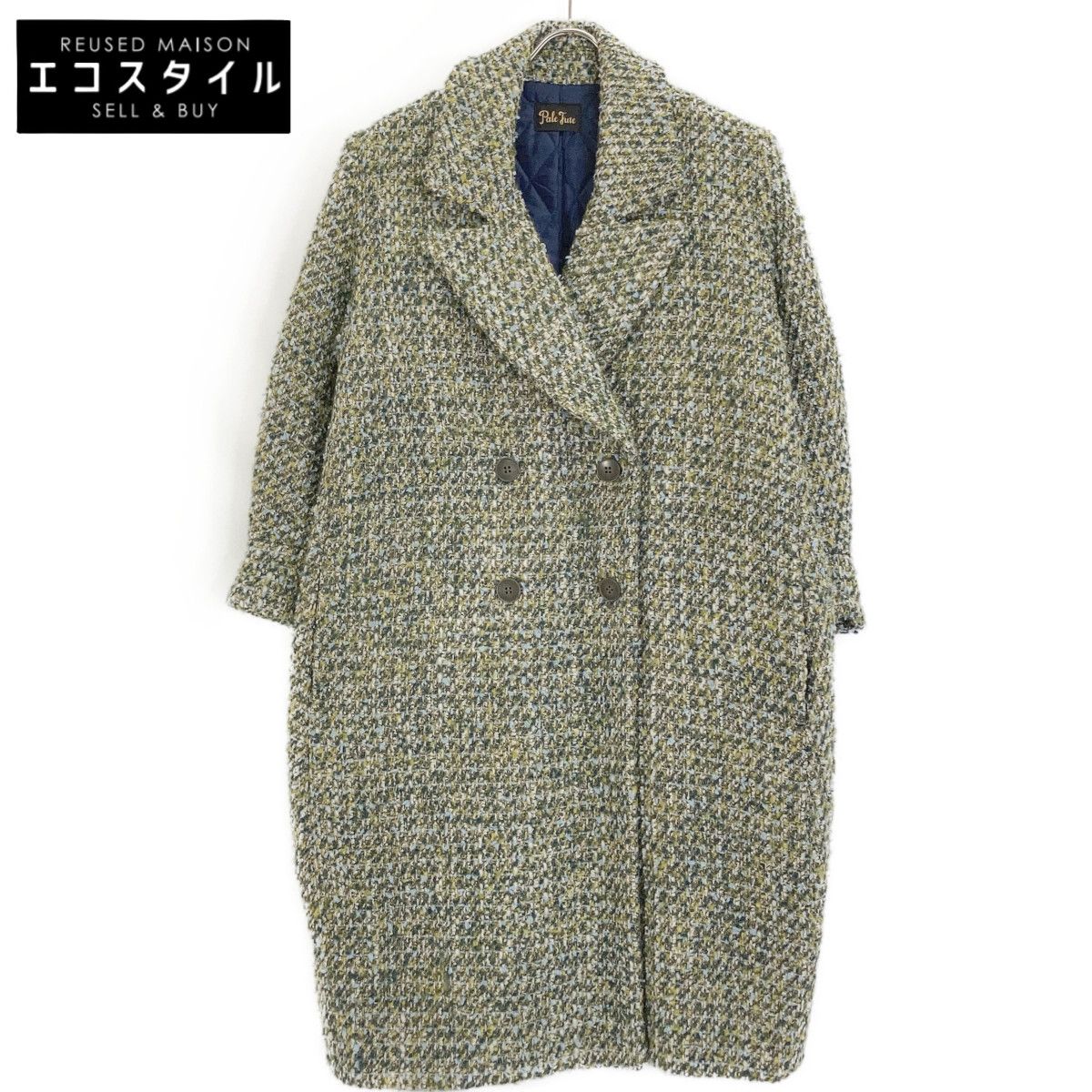 Pale Jute ペールジュート 23AW PJ2023AW-10 ｸﾞﾘｰﾝ ｳｰﾙ ﾂｲｰﾄﾞﾛﾝｸﾞｼﾞｬｹｯﾄ F-short