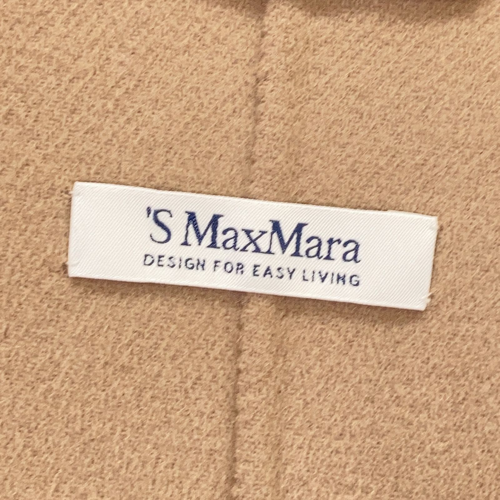S MaxMara エスマックスマーラ 901616996 ｸﾁｰﾄｱﾏｰﾉ ﾍﾞﾙﾃｯﾄﾞｵｰﾊﾞｰｺｰﾄ 40