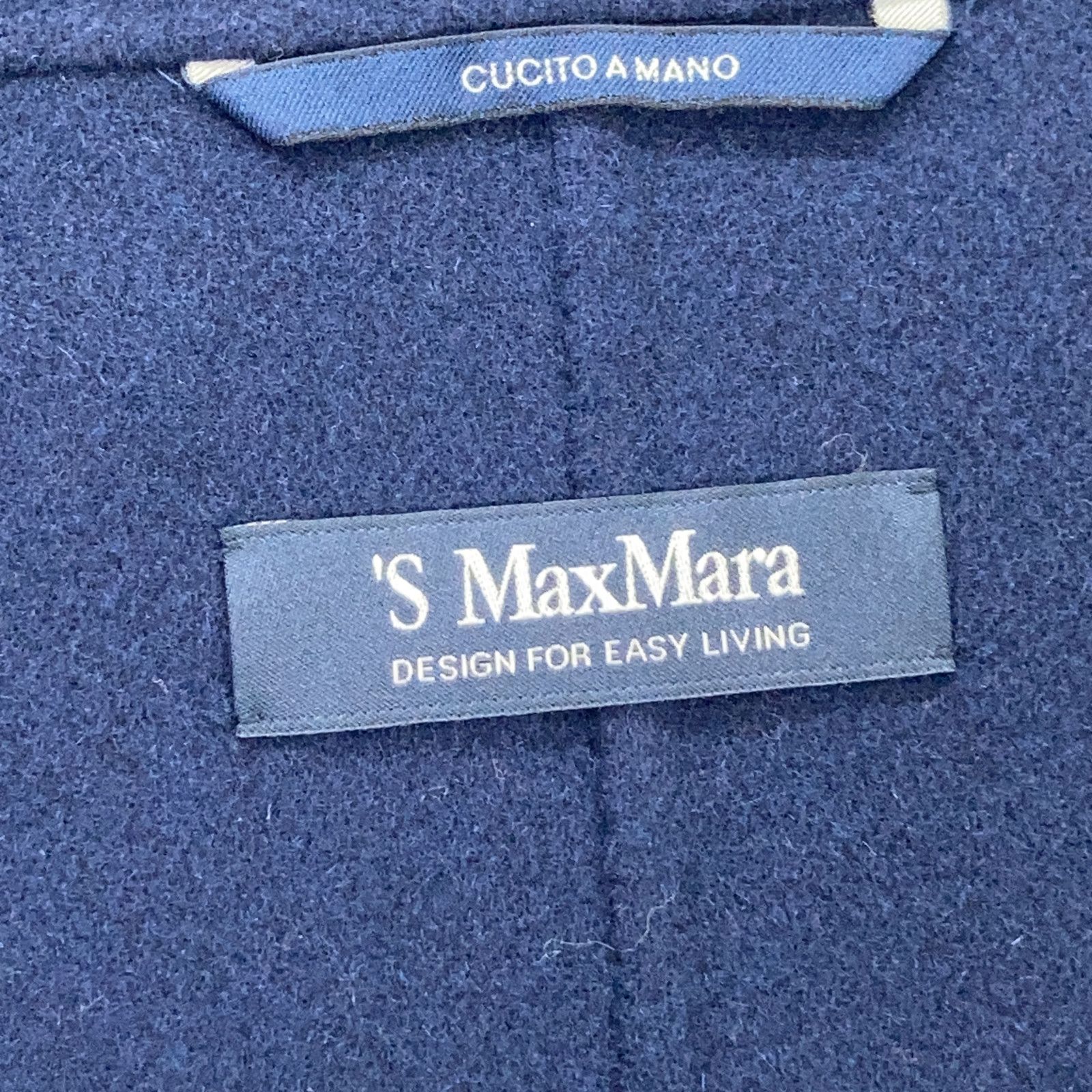 S MaxMara エスマックスマーラ 24190410316 クチートアマーノ ダブルブレストショートコート ネイビー 42 S MaxMara エスマックスマーラ 24190410316 クチートアマーノ ダブルブレストショートコート ネイビー 42
