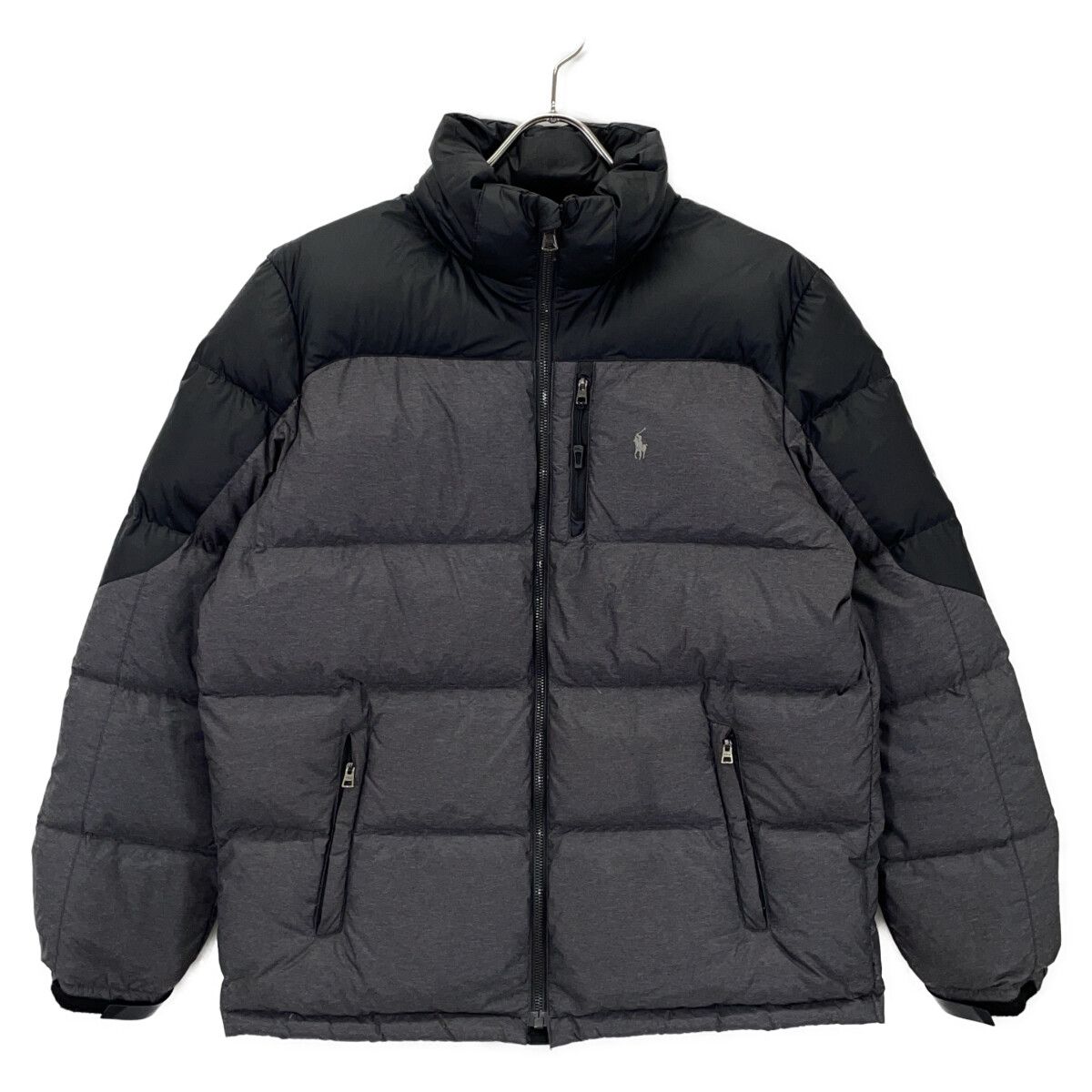 POLO RALPH LAUREN ポロ ラルフローレン ﾌﾞﾗｯｸ×ｸﾞﾚｰ ﾀﾞｳﾝｼﾞｬｹｯﾄ XL