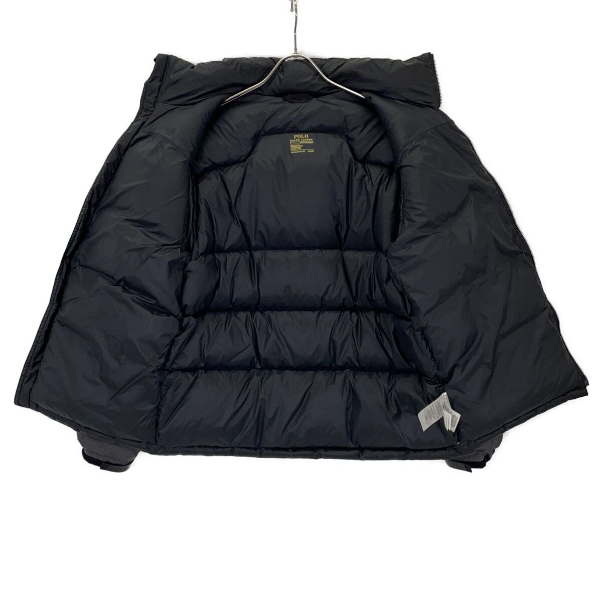 POLO RALPH LAUREN ポロ ラルフローレン ﾌﾞﾗｯｸ×ｸﾞﾚｰ ﾀﾞｳﾝｼﾞｬｹｯﾄ XL