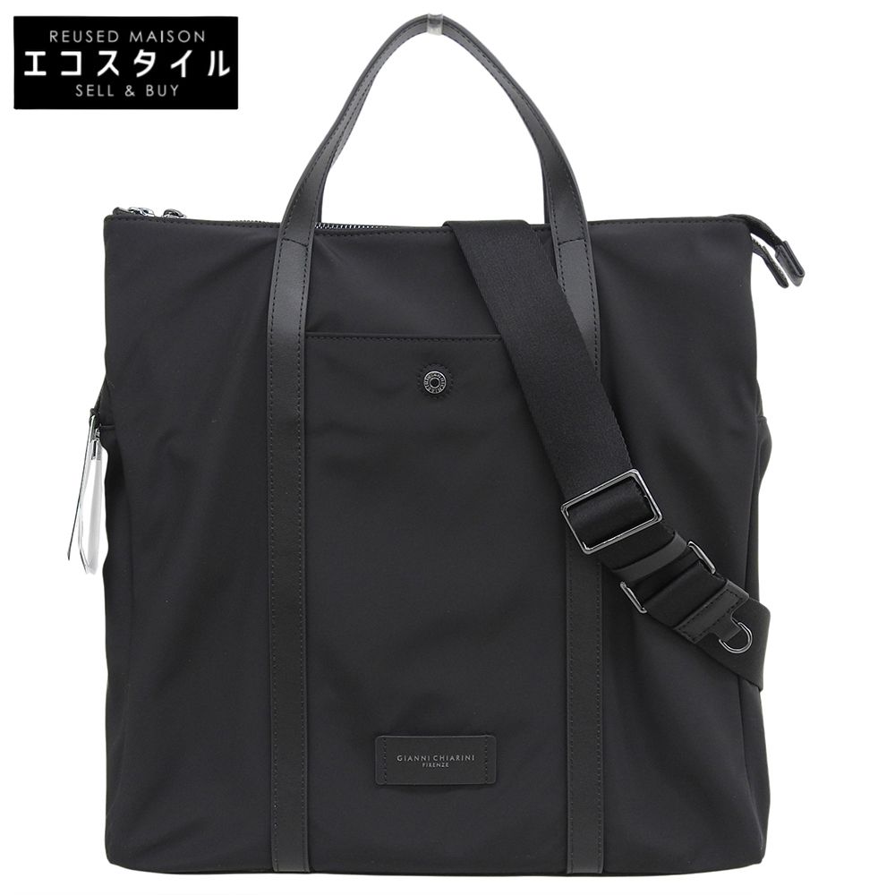 GIANNICHIARINI ジャンニキアリーニ 新品同様 オスロ ナイロン トートバッグ レディース ブラック BSU B18999