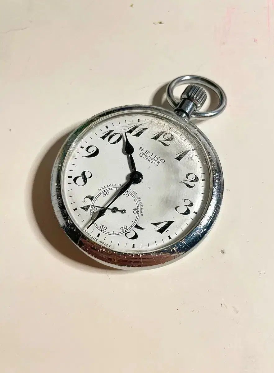 1960年代 ヴィンテージ SEIKO PRECISION 鉄道 懐中時計 手巻き時計