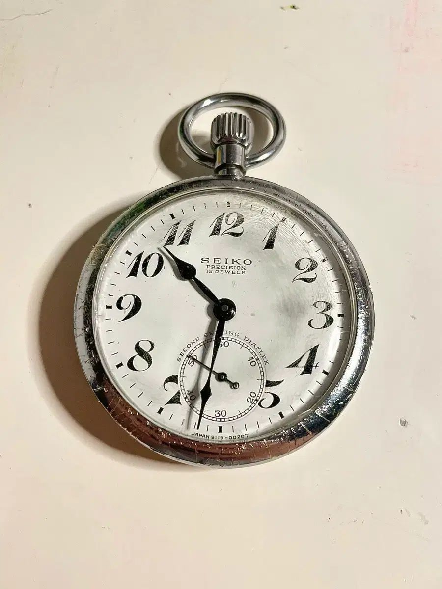1960年代 ヴィンテージ SEIKO PRECISION 鉄道 懐中時計 手巻き時計